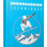 Snowboarding Techniques book cover with action illustration