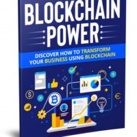 Book cover titled "Blockchain Power" on transforming businesses.