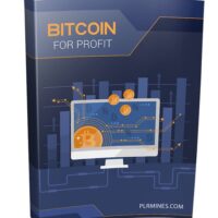 Bitcoin for Profit eBook cover with graphs and coins.