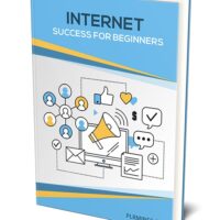 Book cover of 'Internet Success for Beginners' with icons.