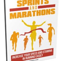 Book cover on running tips for sprints and marathons.