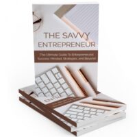 The Savvy Entrepreneur book cover on white background
