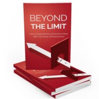 Red self-help book titled 'Beyond the Limit' on white.
