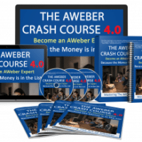 AWeber Crash Course 4.0 promotional digital product display.