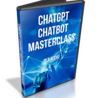 ChatGPT Chatbot Masterclass PLR audio book cover.