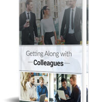 Book on professional relationships titled "Getting Along with Colleagues.