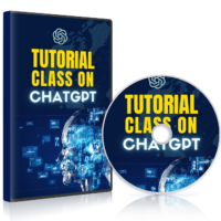 ChatGPT tutorial DVD and book cover design.