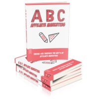Books on affiliate marketing stacked with title ABC.
