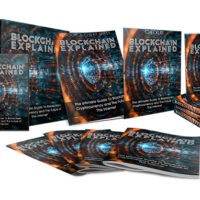 Collection of "Blockchain Explained" books on digital technology.