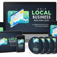 Multiple devices displaying digital local business support content.