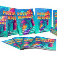 Collection of 'Positive Mindset' self-help books and materials.