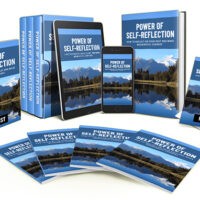 Self-reflection themed books and digital media collection.