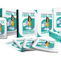 Product Launch Ninja marketing materials display.