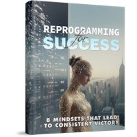 Book cover of 'Reprogramming Success' with futuristic design.