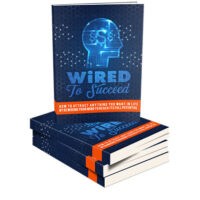 Stack of "Wired to Succeed" self-help books.