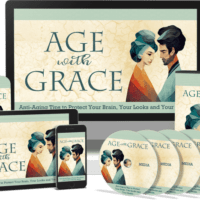 Age with Grace media kit on various digital devices.