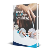 Book cover promoting smoking cessation titled Break Free From Smoking.