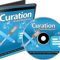 Curation Profit Blueprint software and DVD cover.