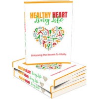 Healthy Heart Long Life book on white background.