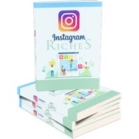Stack of 'Instagram Riches' books with illustrated cover