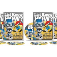 List Know How: guidebooks and CDs with cartoon robot on cover