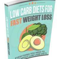 Book on low carb diets for weight loss, with avocado.
