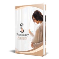 Pregnancy book cover featuring smiling pregnant woman.