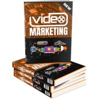 Stack of video marketing guidebooks with vibrant covers.