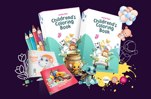 10 Childrens Coloring Books