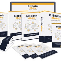 Bitcoin Mastery educational course materials display.