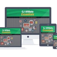 Devices displaying CJ Affiliate Essentials dashboard.