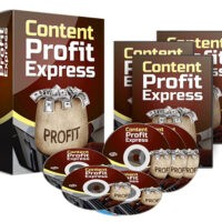 Content Profit Express software packages with profit theme.