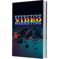 Book cover titled 'Effective Video Marketing' with neon graphics.