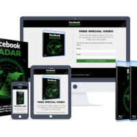Digital marketing toolkit for Facebook Radar with diverse device displays.