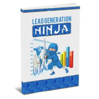 Lead Generation Ninja book cover with cartoon ninja graphic.