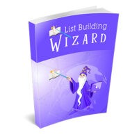 List Building Wizard book cover featuring a magical wizard.