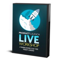 Product Launch Workshop DVD cover with rocket design.