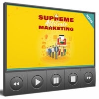 Online video player featuring 'Supreme Affiliate Marketing' tutorial.