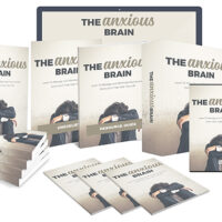 The Anxious Brain book series displayed in various formats.