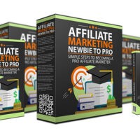 Affiliate marketing guidebook covers displayed in 3D perspective.