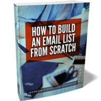 Email marketing book cover titled 'How to Build an Email List from Scratch'.