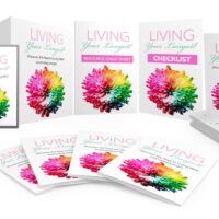 Colorful self-help book series display with multiple formats.