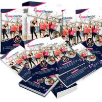 Collection of Zumba Aerobic workout DVDs and promotional materials.