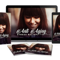 Anti-aging book cover on various digital devices.