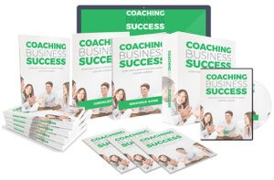 Coaching Business Success book and media package display.