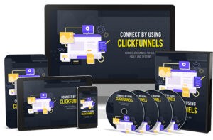 Digital devices displaying ClickFunnels marketing tools