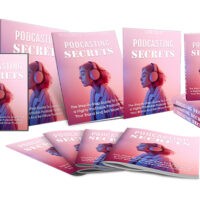 Podcasting Secrets book series with CD and promotional materials.