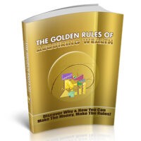 Golden book cover titled 'The Golden Rules of Acquiring Wealth'