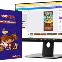 Toonimal cartoon software on computer screen and product box.