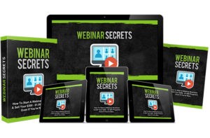 Webinar Secrets course on various digital devices.